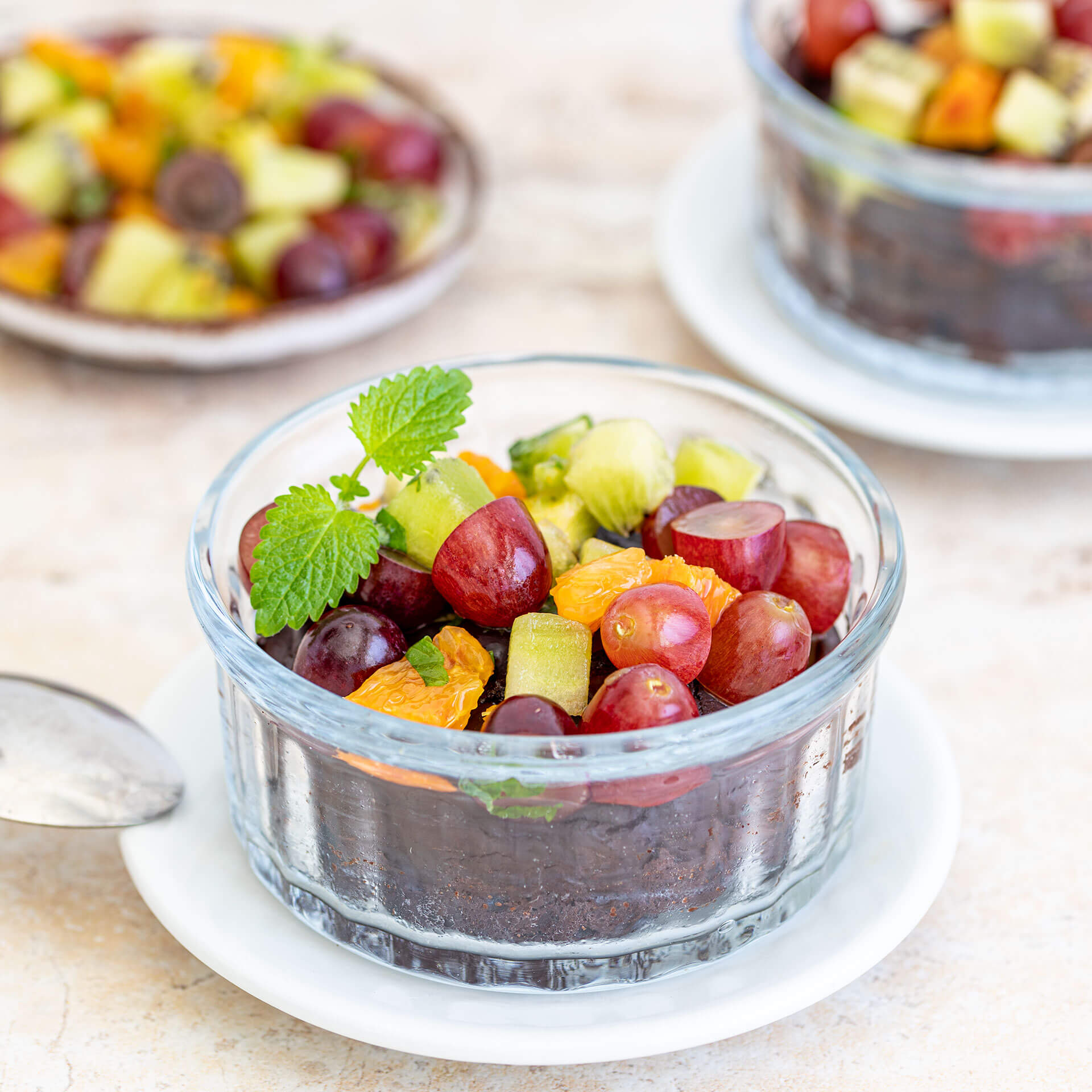 Mi Cuit Au Chocolat Et Salade De Fruits Sans Sucre Steviasweet