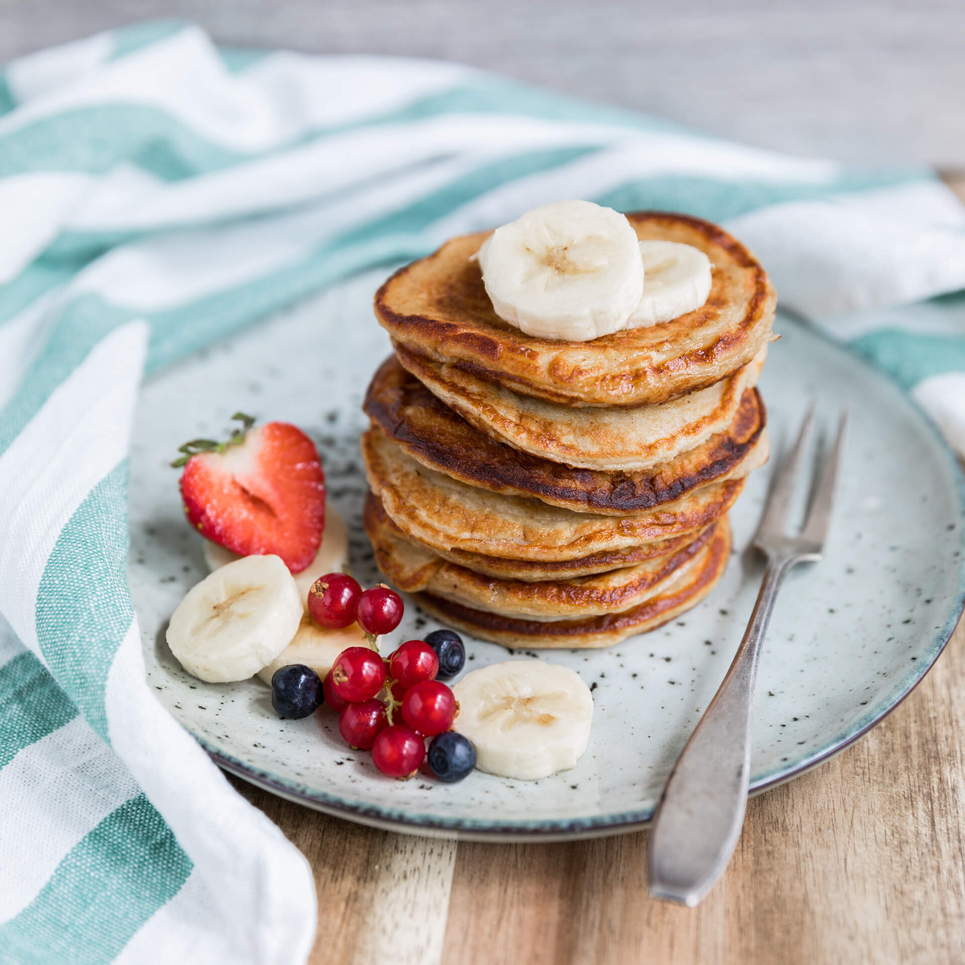 SteviaSweet | Bananen-Quarkpfannkuchen ohne Zucker