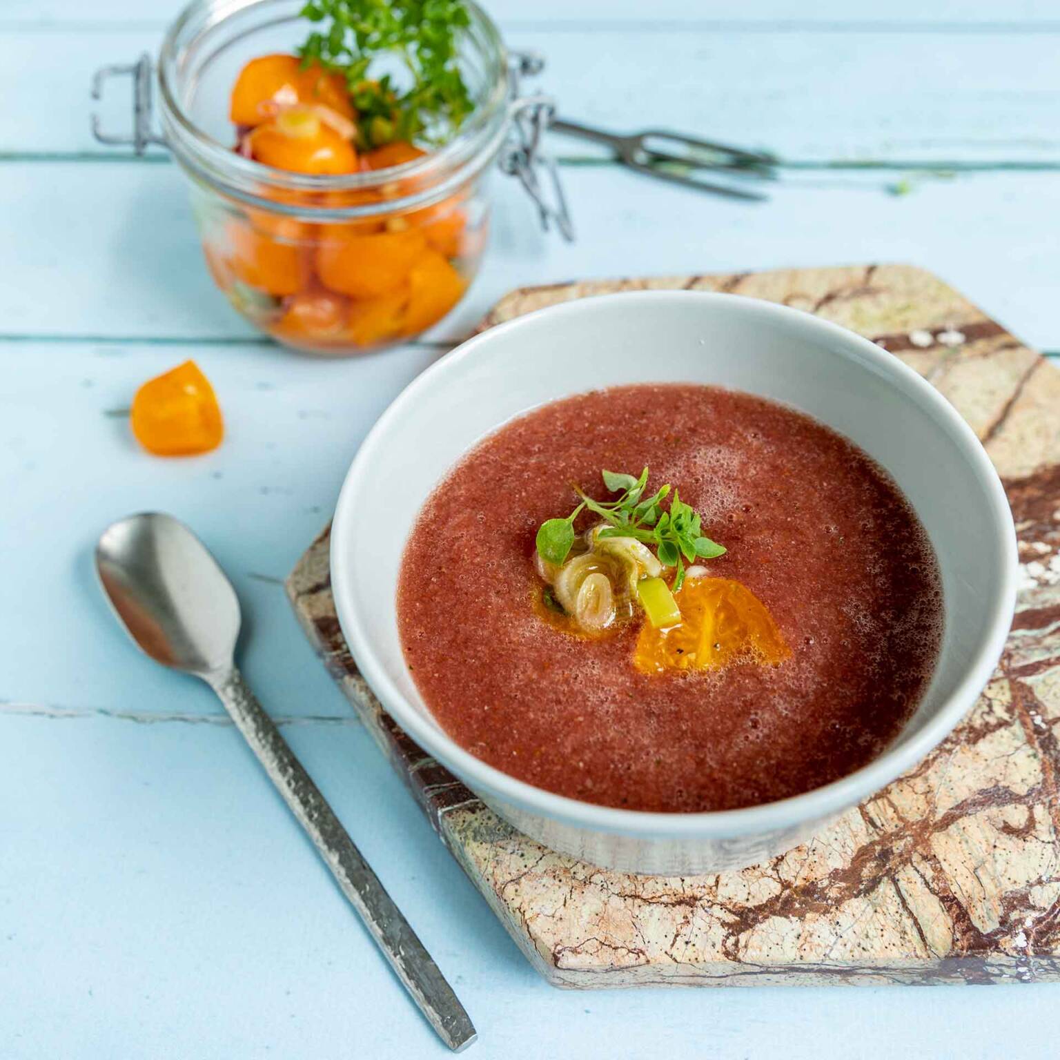 SteviaSweet | Wassermelonen-Gazpacho zuckerfrei